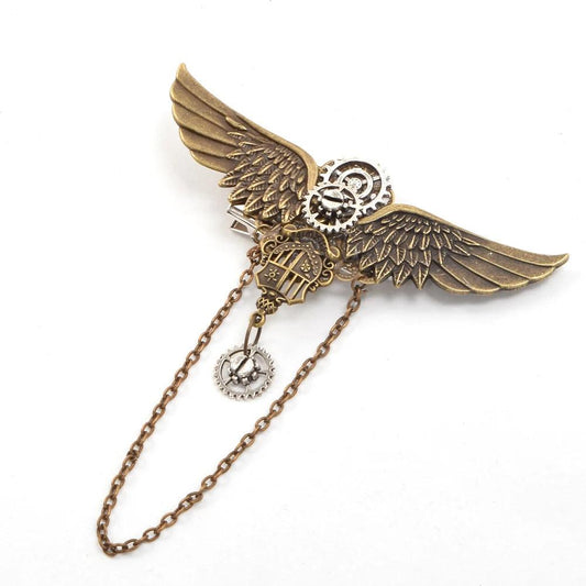 Steampunk Gear & Chains Hair Clips Hair Accessory - The Burner Shop