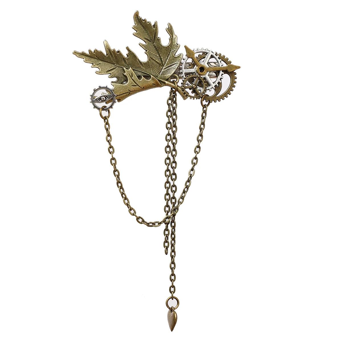 Steampunk Gear & Chains Hair Clips Hair Accessory - The Burner Shop