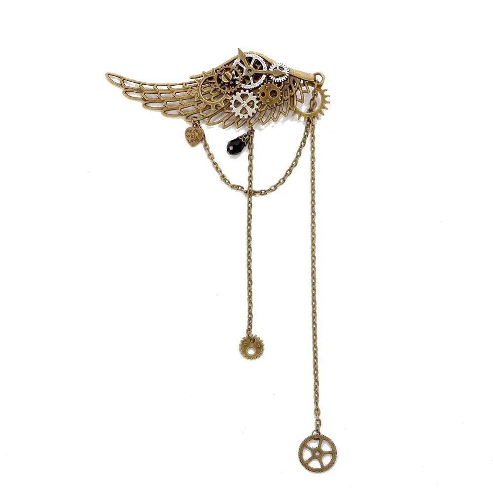 Steampunk Gear & Chains Hair Clips Hair Accessory - The Burner Shop