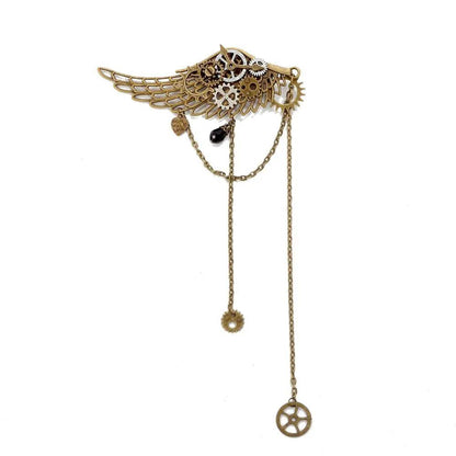 Steampunk Gear & Chains Hair Clips Hair Accessory - The Burner Shop