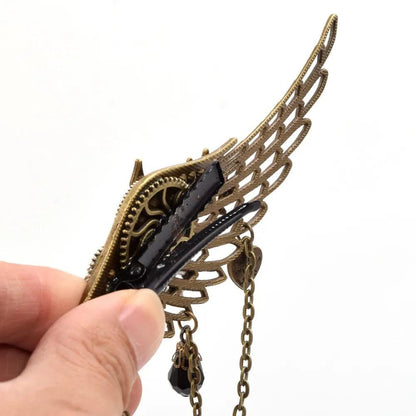 Steampunk Gear & Chains Hair Clips Hair Accessory - The Burner Shop