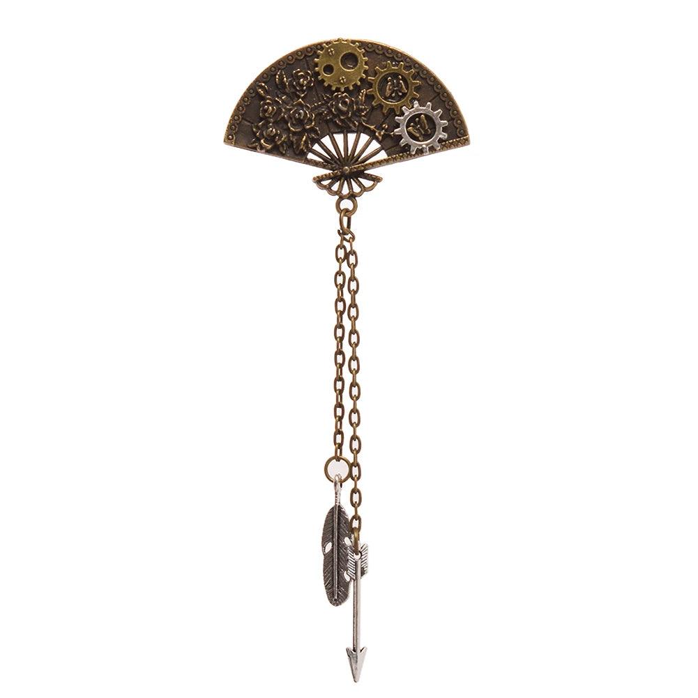 Steampunk Gear & Chains Hair Clips Hair Accessory - The Burner Shop