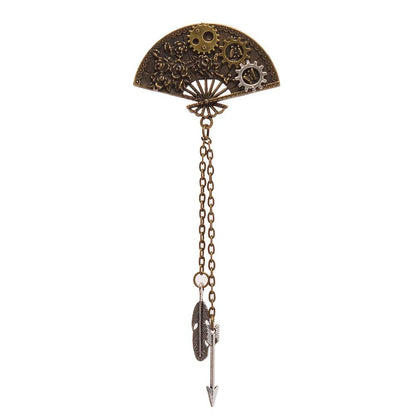 Steampunk Gear & Chains Hair Clips Hair Accessory - The Burner Shop