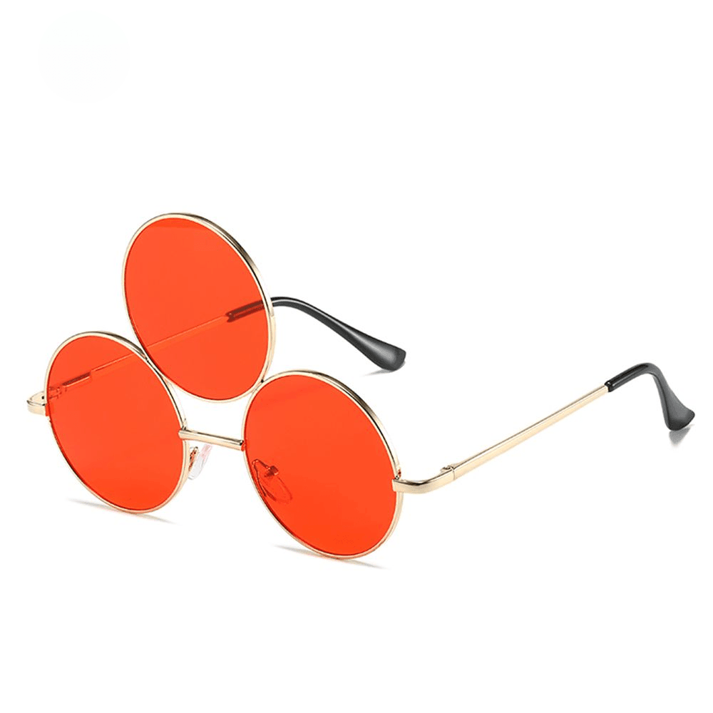 Third Eye Retro Round Sunglasses Sunglasses - The Burner Shop