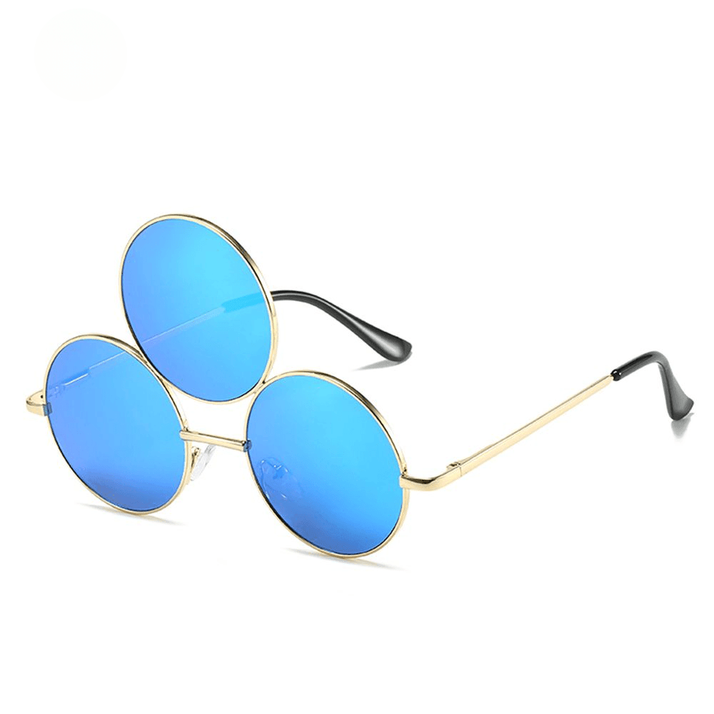 Third Eye Retro Round Sunglasses Sunglasses - The Burner Shop