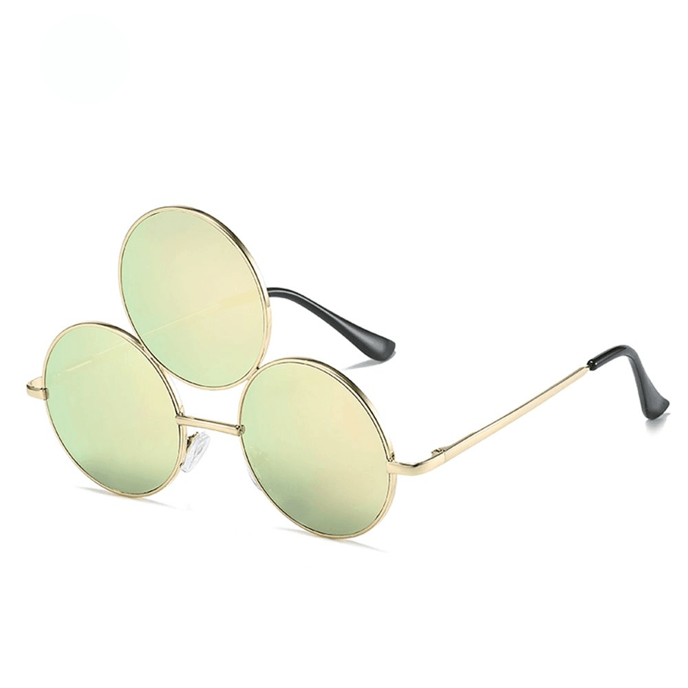 Third Eye Retro Round Sunglasses Sunglasses - The Burner Shop
