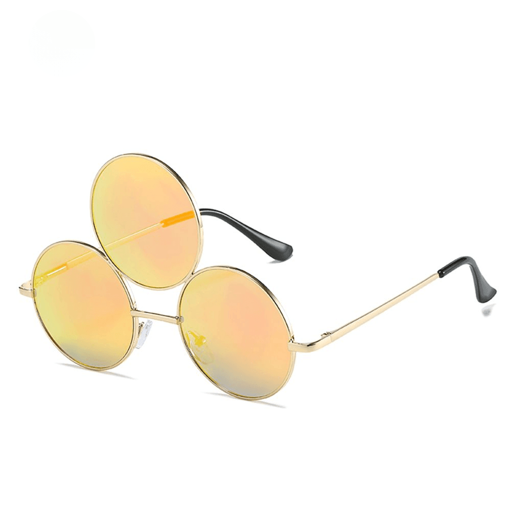 Third Eye Retro Round Sunglasses Sunglasses - The Burner Shop