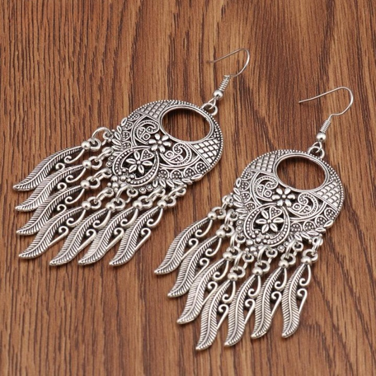 Tibet Tassel Drop Earrings