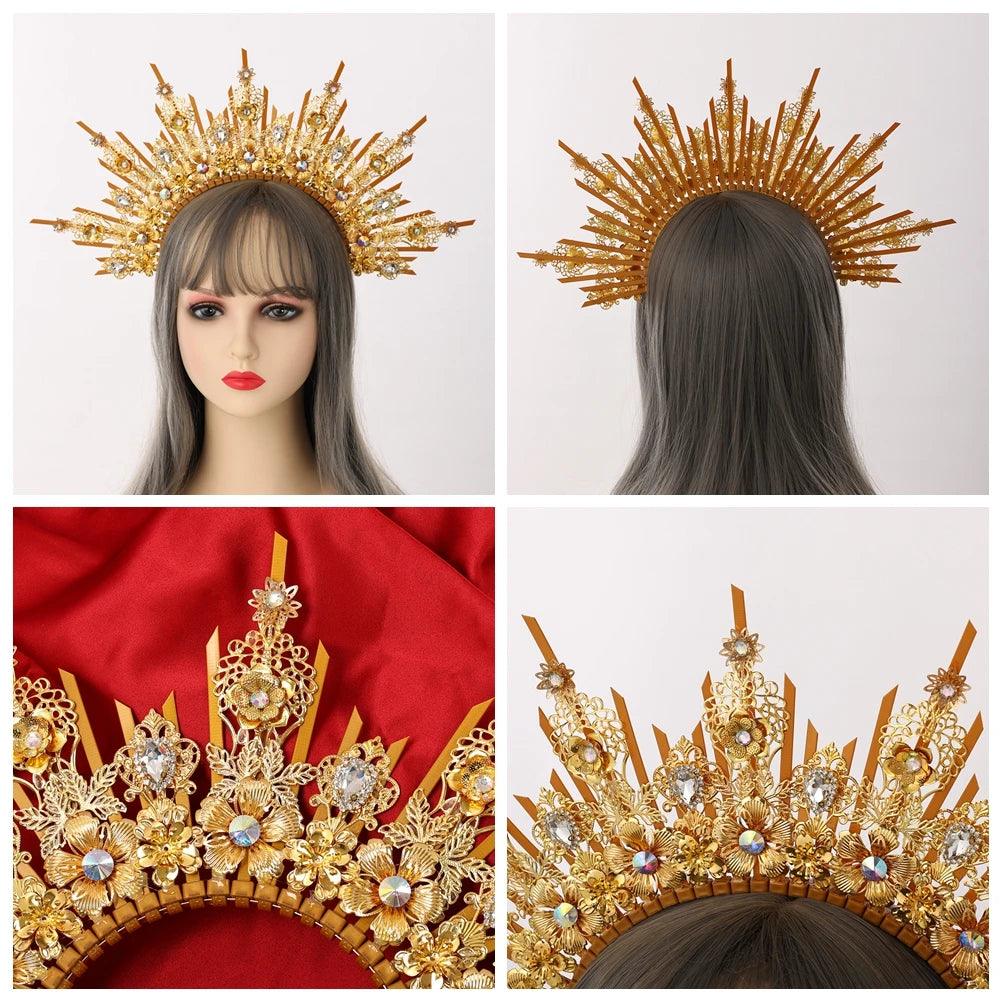 Vintage Gothic Halo Goddess Crown Head Piece - The Burner Shop