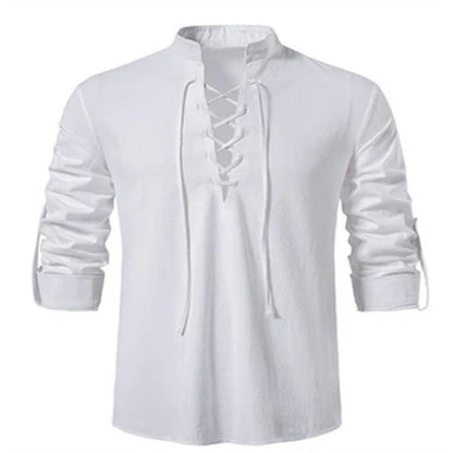 Vintage Medieval V-neck Shirt Shirts - The Burner Shop