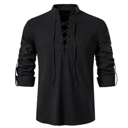Vintage Medieval V-neck Shirt Shirts - The Burner Shop