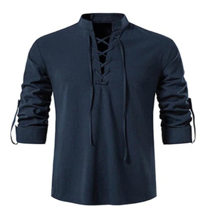 Vintage Medieval V-neck Shirt Shirts - The Burner Shop