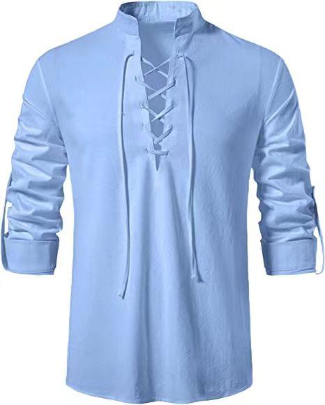 Vintage Medieval V-neck Shirt Shirts - The Burner Shop