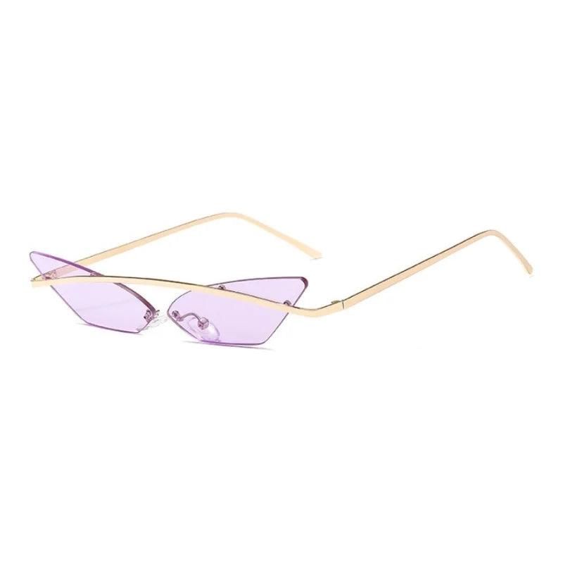 Wings Rimless Cat Eye Sunglasses Sunglasses - The Burner Shop