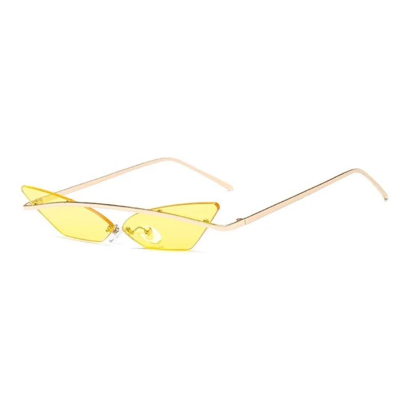 Wings Rimless Cat Eye Sunglasses Sunglasses - The Burner Shop