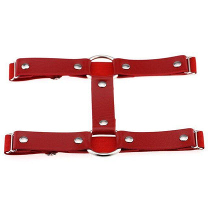 Adjustable Leather Leg Harness Garter Belt Garters - The Burner Shop