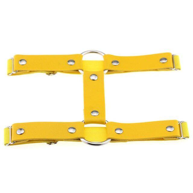 Adjustable Leather Leg Harness Garter Belt Garters - The Burner Shop
