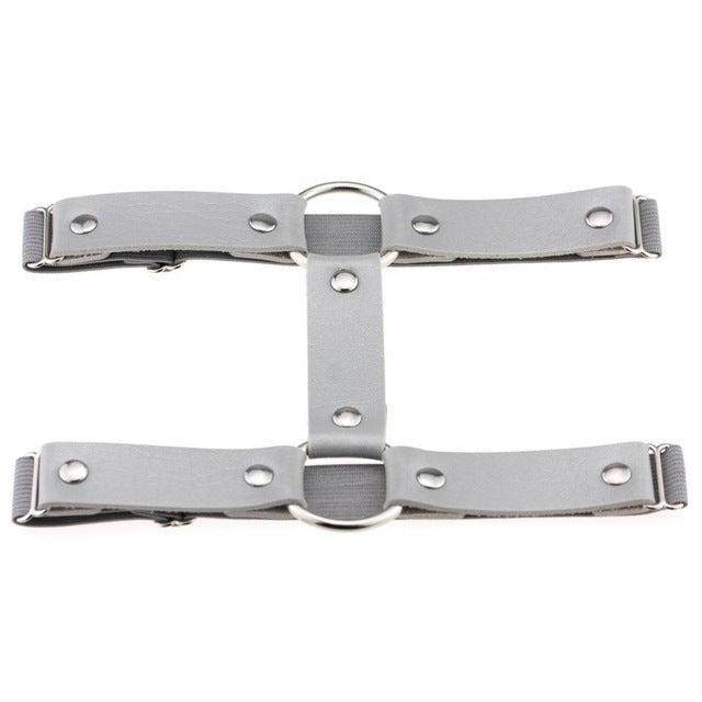 Adjustable Leather Leg Harness Garter Belt Garters - The Burner Shop