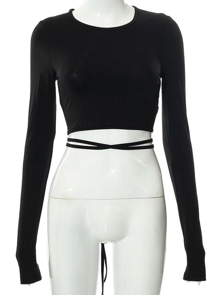 Backless Lace up Zebra Print Cop Top tops - The Burner Shop