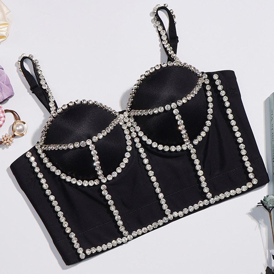 Bead Detail Corset Top Corsets - The Burner Shop