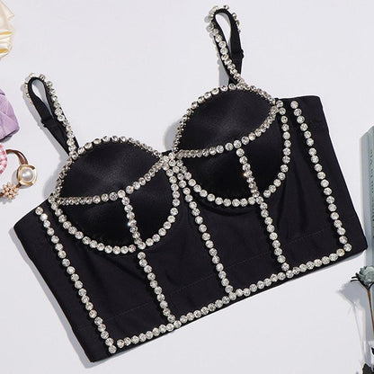 Bead Detail Corset Top Corsets - The Burner Shop