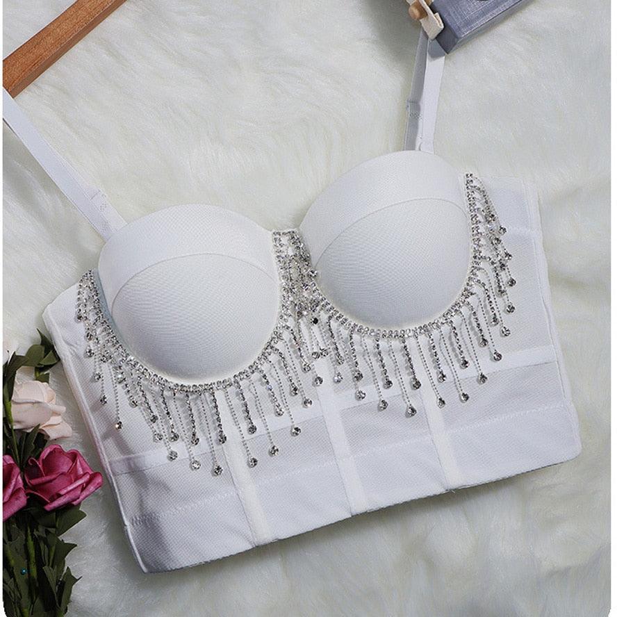 Bead Detail Corset Top Corsets - The Burner Shop