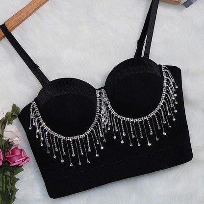 Bead Detail Corset Top Corsets - The Burner Shop