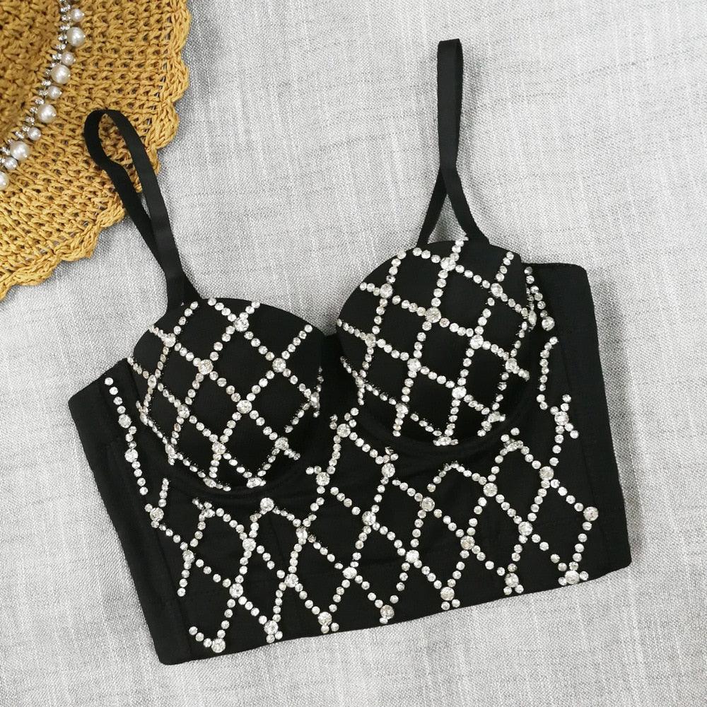 Bead Detail Corset Top Corsets - The Burner Shop
