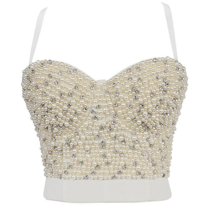 Bead Detail Corset Top Corsets - The Burner Shop