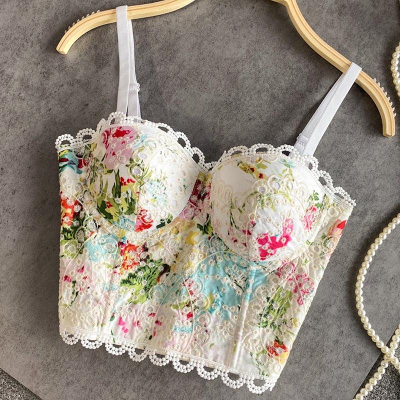 Bead Detail Corset Top Corsets - The Burner Shop