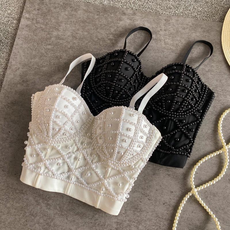 Bead Detail Corset Top Corsets - The Burner Shop