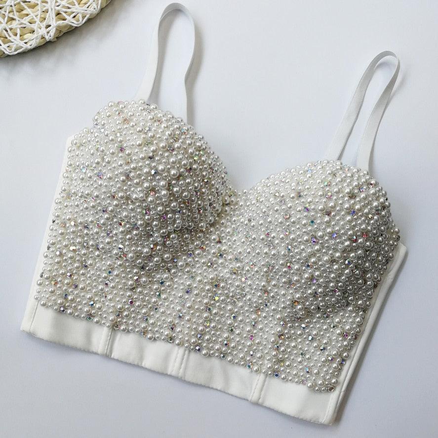 Bead Detail Corset Top Corsets - The Burner Shop