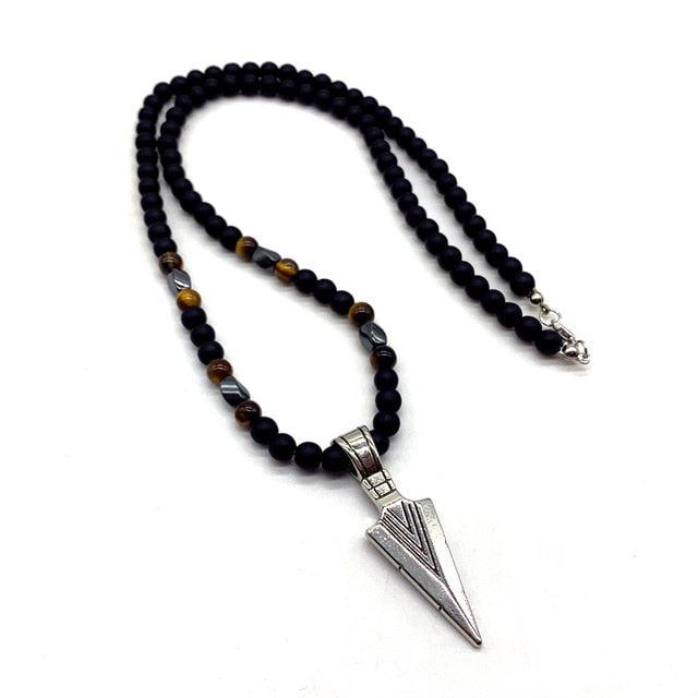 Beaded Arrow Pendant Necklace Necklaces - The Burner Shop