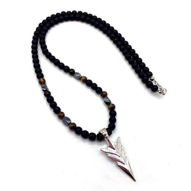 Beaded Arrow Pendant Necklace Necklaces - The Burner Shop