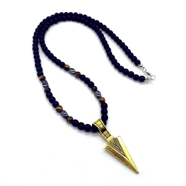 Beaded Arrow Pendant Necklace Necklaces - The Burner Shop