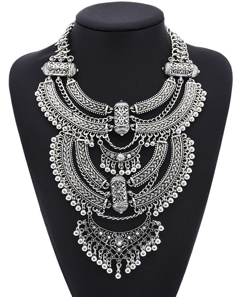 Big Bohemian Gypsy Collar Necklace Necklaces - The Burner Shop