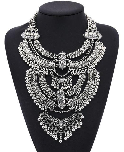 Big Bohemian Gypsy Collar Necklace Necklaces - The Burner Shop