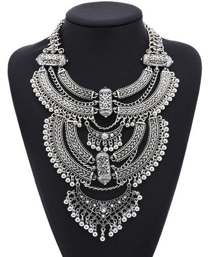 Big Bohemian Gypsy Collar Necklace Necklaces - The Burner Shop