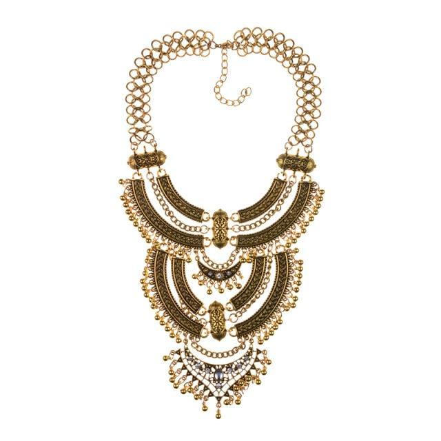 Big Bohemian Gypsy Collar Necklace Necklaces - The Burner Shop
