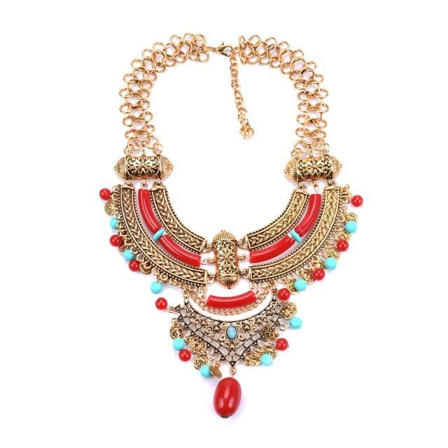 Big Bohemian Gypsy Collar Necklace Necklaces - The Burner Shop