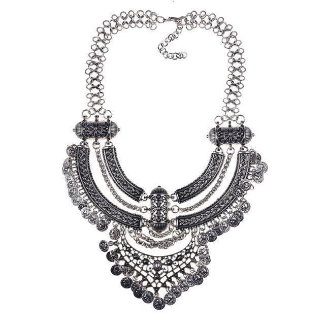 Big Bohemian Gypsy Collar Necklace Necklaces - The Burner Shop