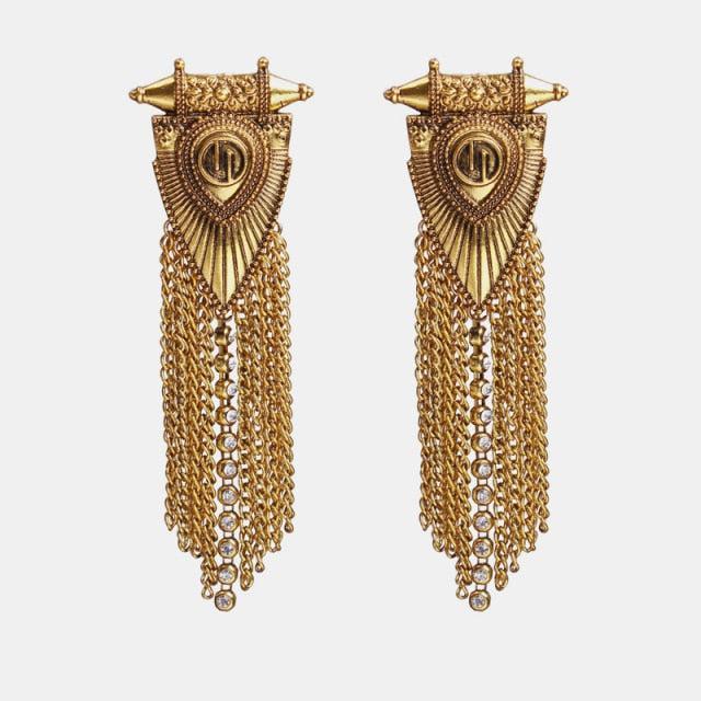 Big Drop Simulated-Pearl Pendants Earrings Earrings - The Burner Shop