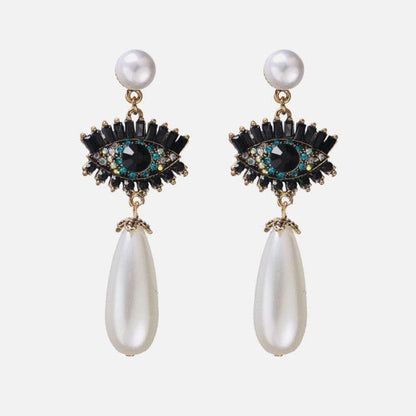 Big Drop Simulated-Pearl Pendants Earrings Earrings - The Burner Shop