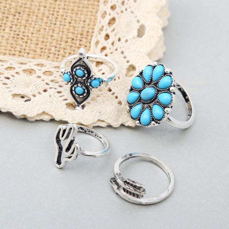 Bohemian Antique Rings Sets 9pcs Rings - The Burner Shop