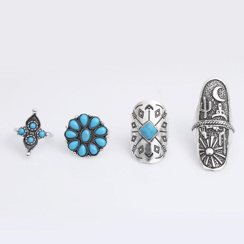 Bohemian Antique Rings Sets 9pcs Rings - The Burner Shop