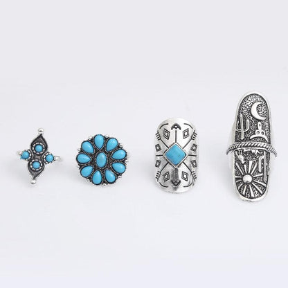 Bohemian Antique Rings Sets 9pcs Rings - The Burner Shop