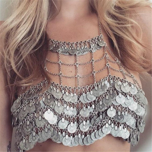 Bohemian Metal Gypsy Bra Chain Necklaces - The Burner Shop