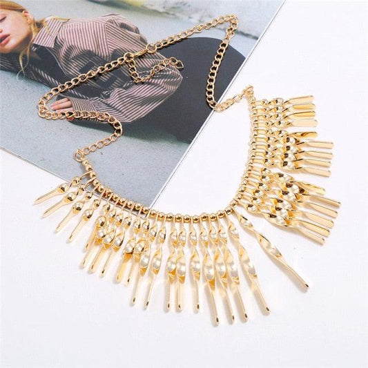 Bohemian Metal Spike Necklace Necklaces - The Burner Shop