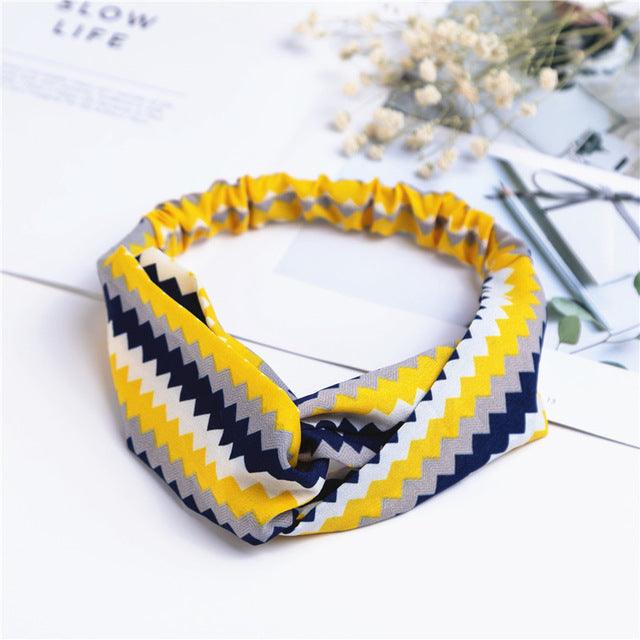 Bohemian Printed Hair Band Headbands - The Burner Shop