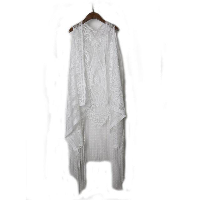 Bohemian Sleeveless Tassel Cardigan Cardigans - The Burner Shop